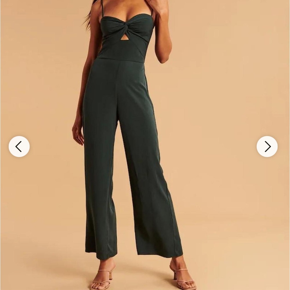 NWT Abercrombie Twist Front Cutout Jumpsuit